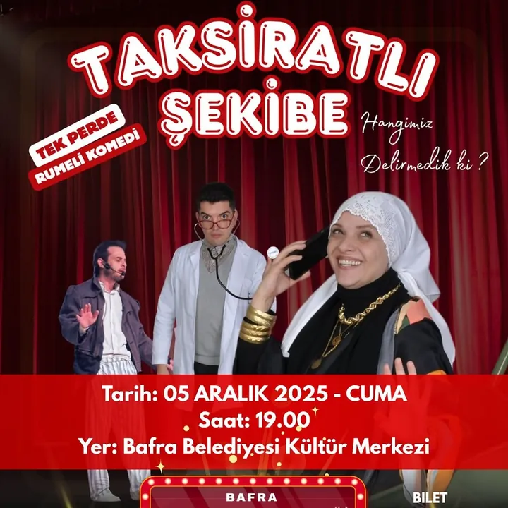 KOSDER Bafra tiyatro daveti afişi